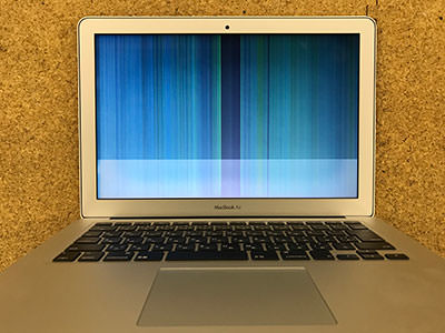 MacBook Air A1466 13インチ 圧迫による画面表示不良の修理 | 液晶修理.Net