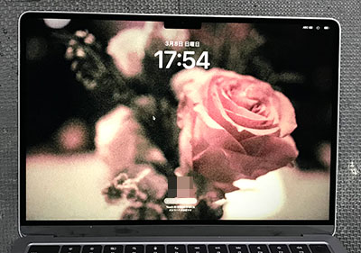 MacBook Air 13 M2 A2681 液晶割れ 修理後