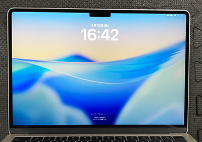MacBook Air 13 M4 A3240 液晶割れ 修理後